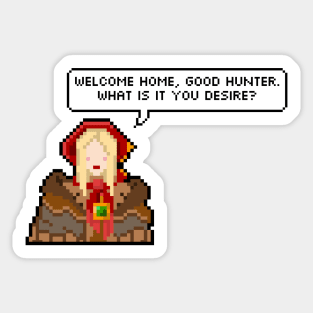 Bloodborne Doll - Welcome home, Good Hunter Sticker